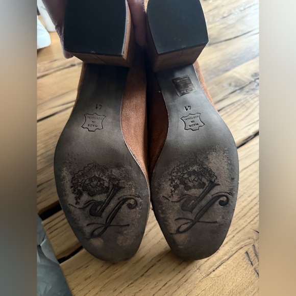 Free People Caramel Suede Boots 10 - Picture 5 of 5